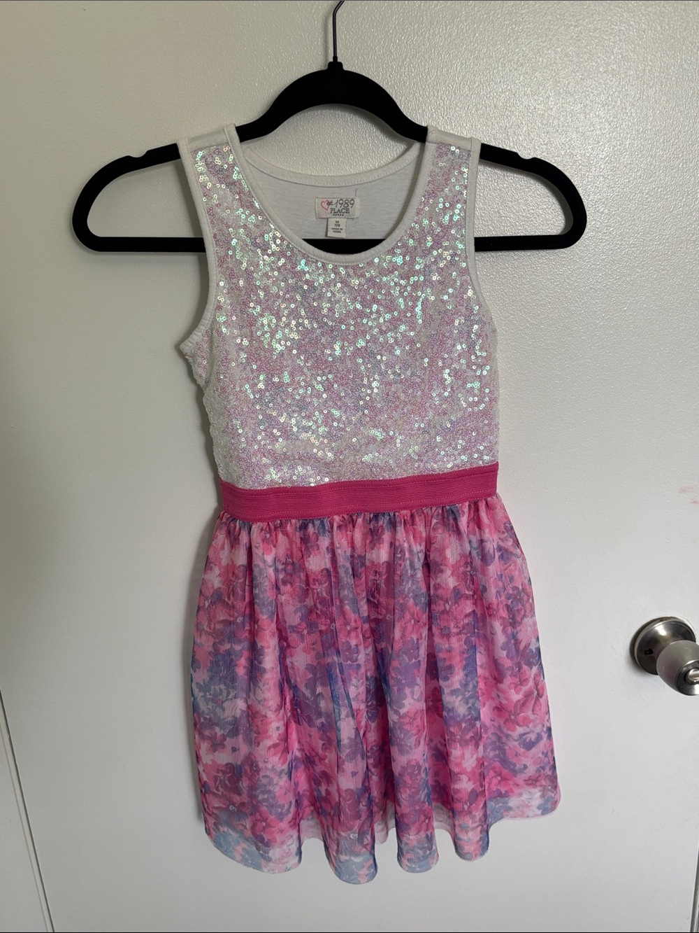 The Children's Place Pink Iridescent Sequin Top